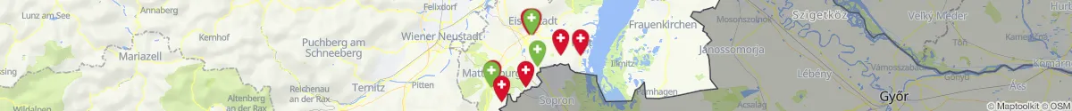 Map view for Pharmacies emergency services nearby Siegendorf (Eisenstadt-Umgebung, Burgenland)